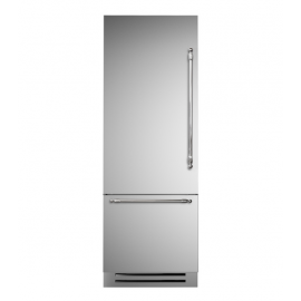 BERTAZZONI REF755BBLXTT/24HER Εντοιχιζόμενος Ψυγειοκαταψύκτης LUXURY SLOT-IN 75cm Inox